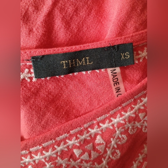 🌺BUNDLE ONLY🌺 THML Orange Embroidered Tank Top - Picture 5 of 6